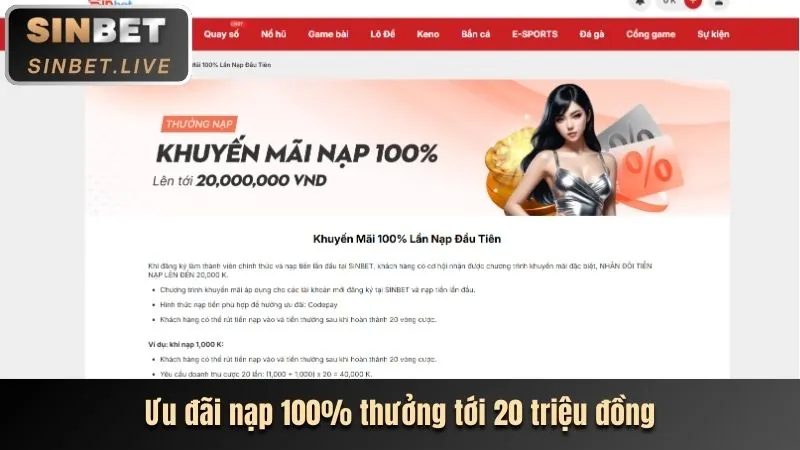 Banner khuyến mãi hoàn trả thể thao hàng ngày
